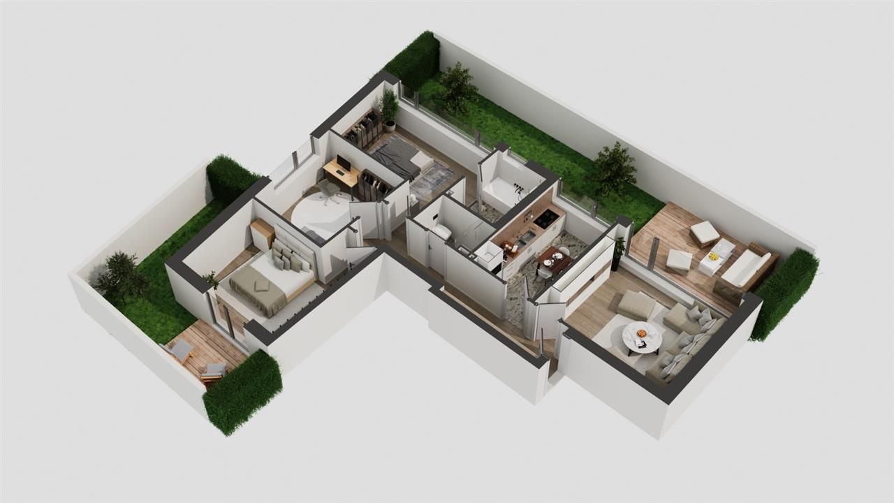 Apartament 4 camere | Piata Presei | Parter cu gradina - Poză 11