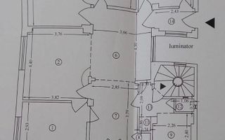 Apartament interbelic rar, perfect pentru birou avocat/notar - zona Unirii - Schiță 5