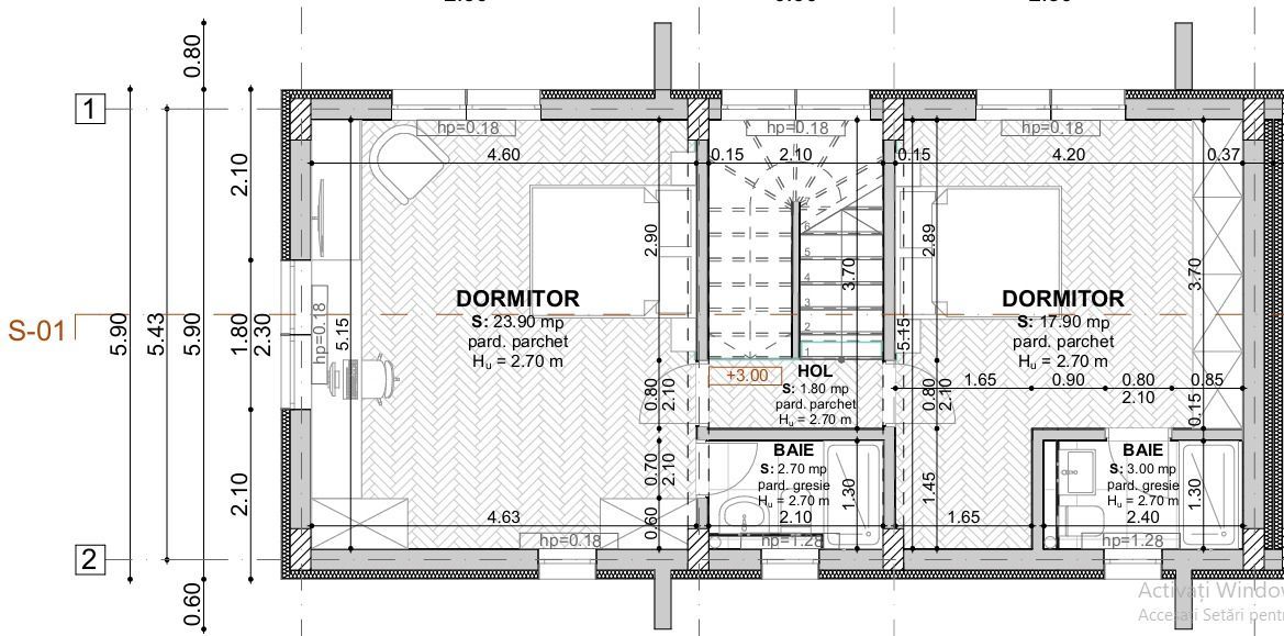 vila indiv gata 5cam/calcan-perete dublu/centru Popesti Leordeni - Poză 6