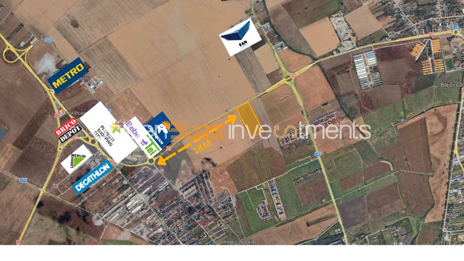 TEREN PRETABIL RETAIL  PARC 52.000 MP | DN1B CENTURA NORD PLOIEȘTI - Schiță 2