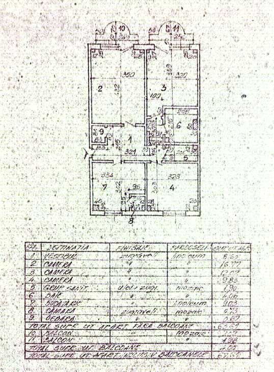 APARTAMENT 3 CAMERE | DECOMANDAT | AVIATIEI - Schiță 8