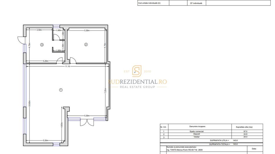 Spațiu comercial stradal 145,8 mp | 5 parcări | Metalurgiei, Sector 4 - Schiță 6