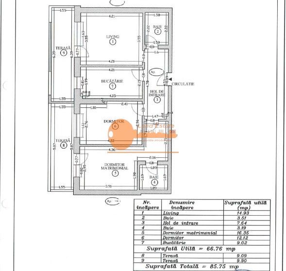3 camere Grozavesti ( loc parcare-vedere libera ) - Poză 10