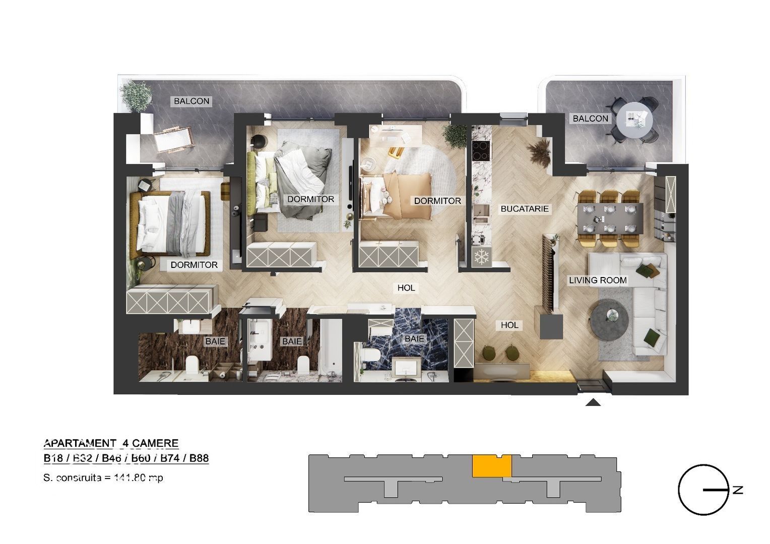 Apartamente 4 camere, Pipera, comision 0 % - Poză 12