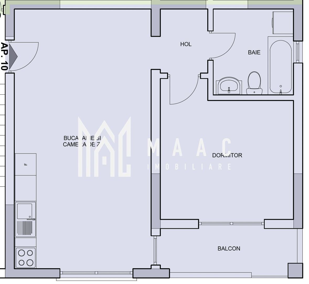 APARTAMENT 2 CAMERE | 350€/LUNĂ | RATE DEZVOLTATOR - Poză 1