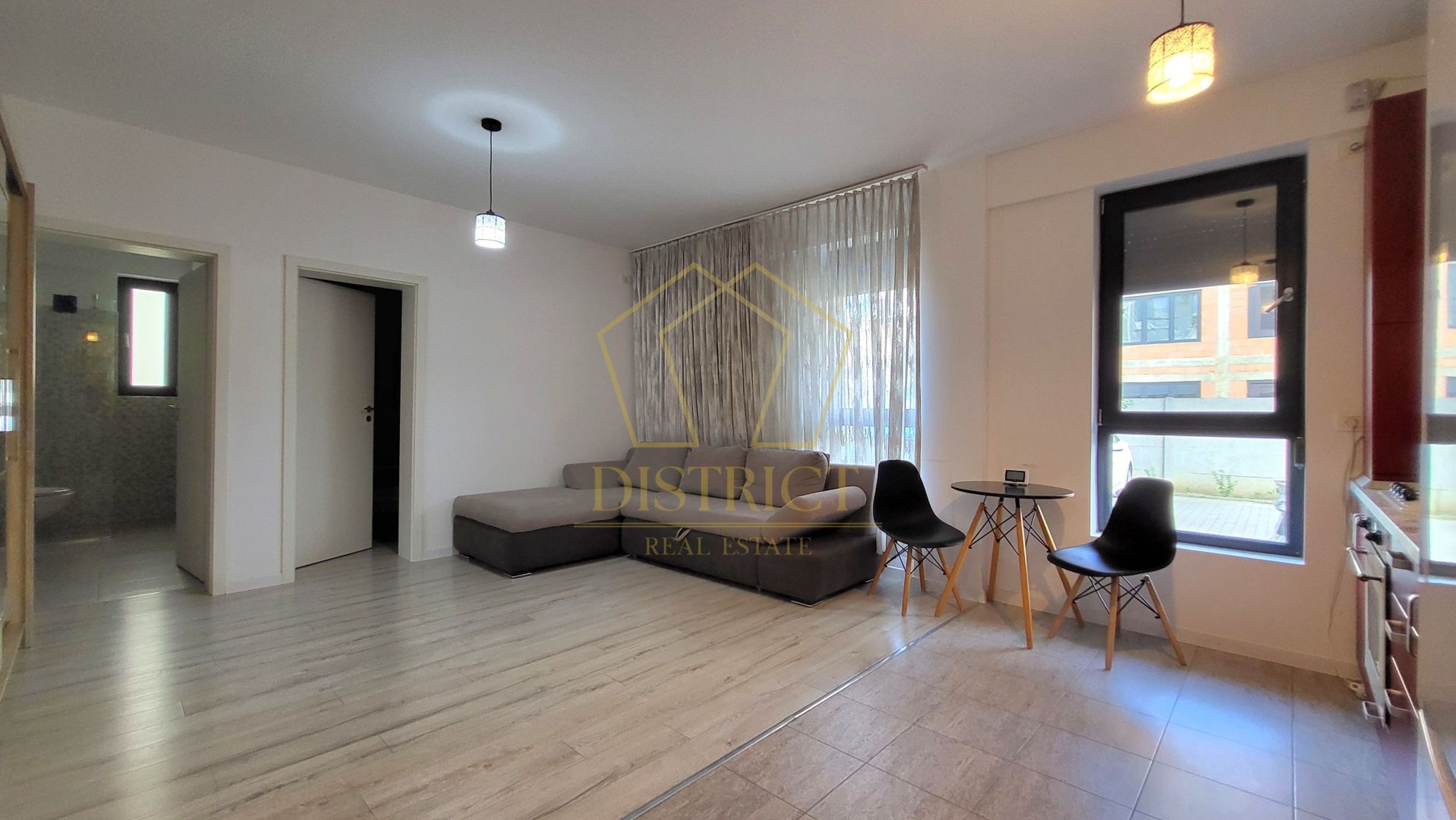 Apartament cu 2 camere mobilat, de inchiriat langa ESO in Giroc la parter. - Poză 2