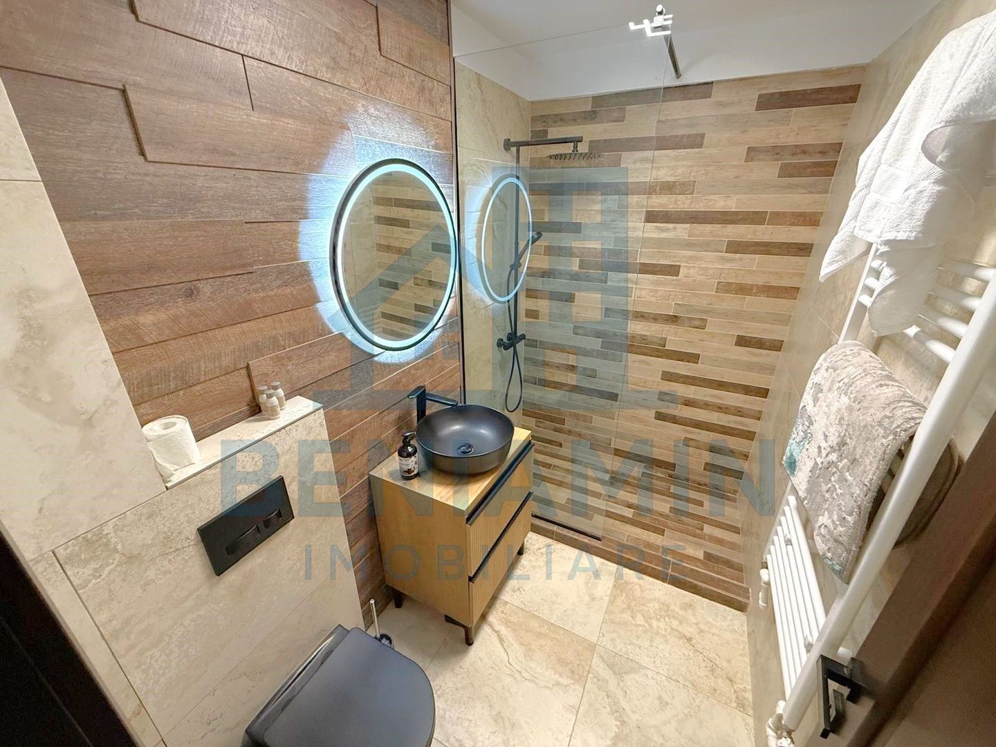 2 Camere-Loc Parcare privat-Mobilat modern-Lux-Impecabil-Central - Poză 6