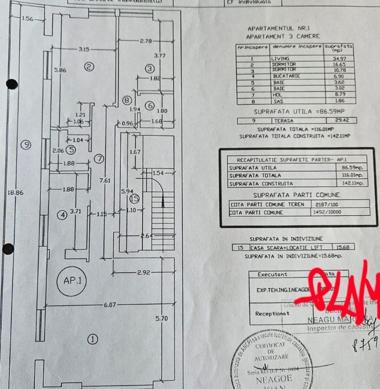 3 camere Baneasa | Regina Maria | bloc 3 etaje | terasa 30mp - Poză 10