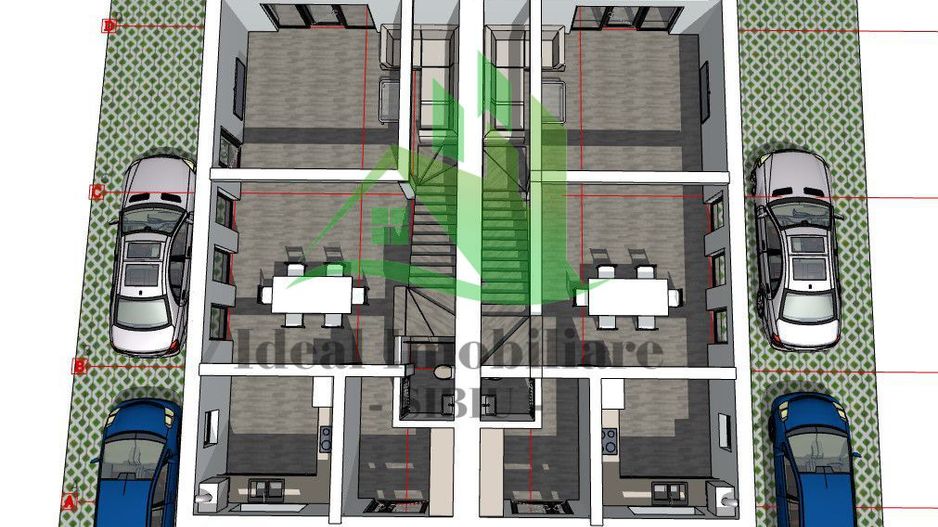 Duplex cu 4 camere si 250 mp curte, in Cartierul Arhitectilor - Schiță 6