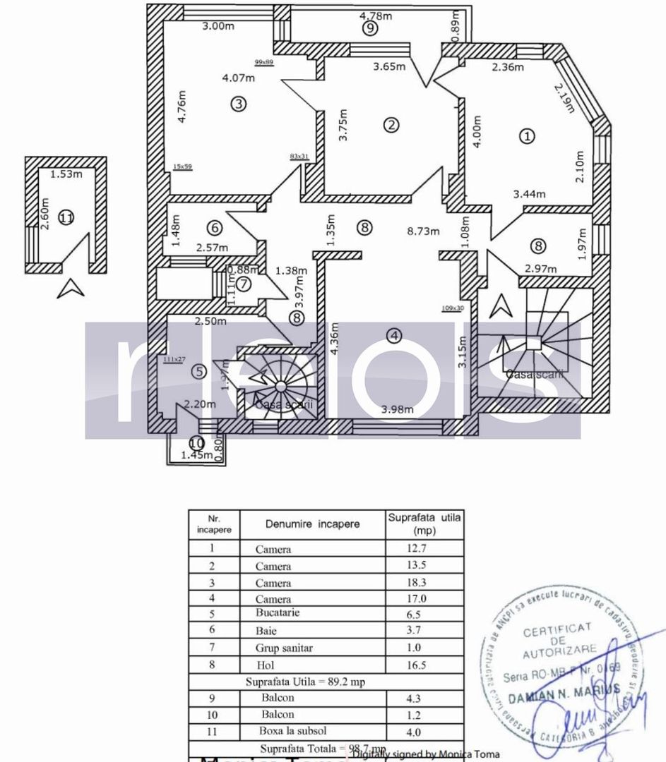 VANZARE 4 CAMERE | ZONA CALEA CALARASILOR- HALA TRAIAN - Poză 21