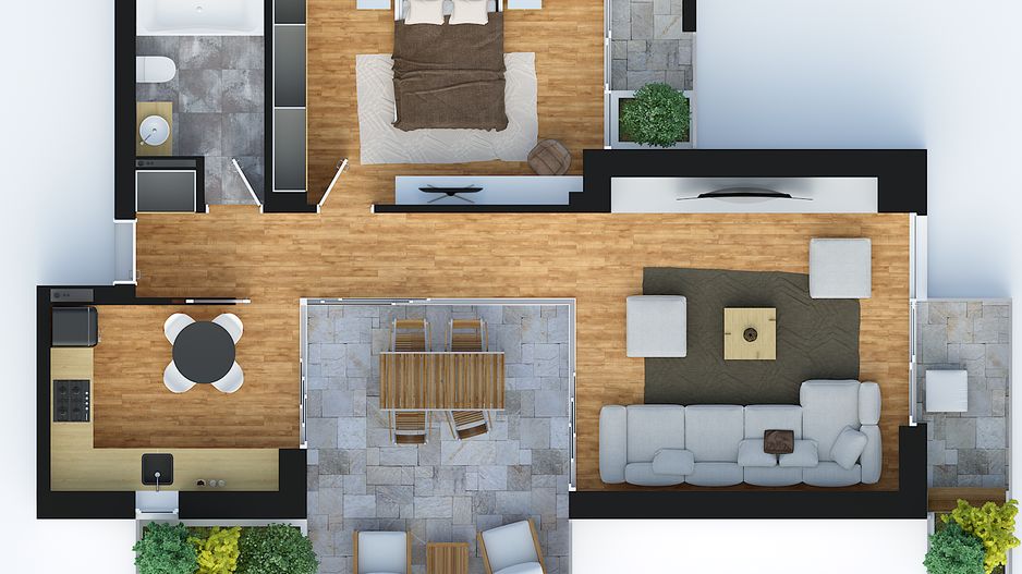 Apartament Ultramodern cu terasa - Poză 6