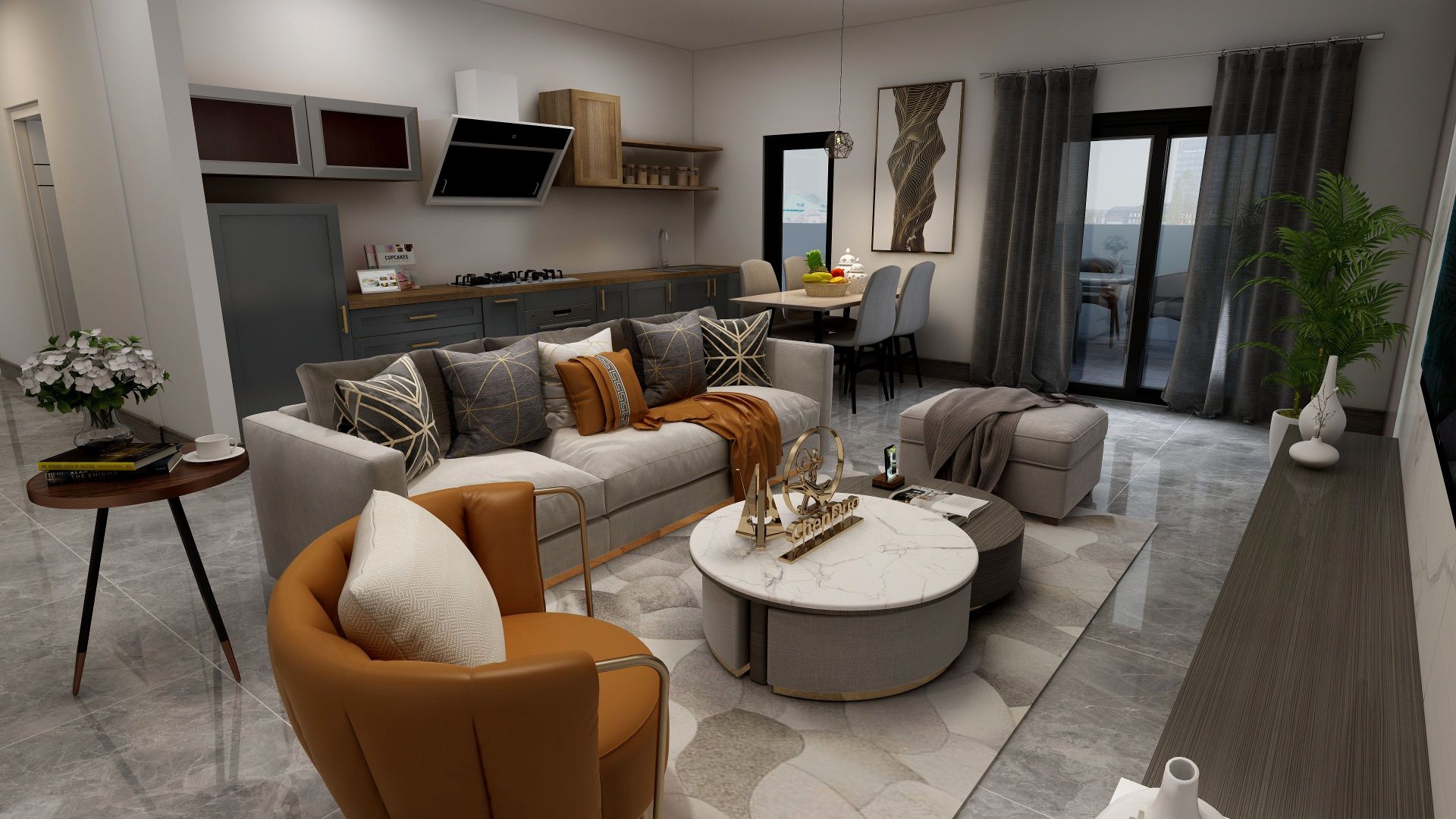 Oportunitate unica, apartament 3 camere+dressing, 100 mp+terasa 80mp!! - Poză 2