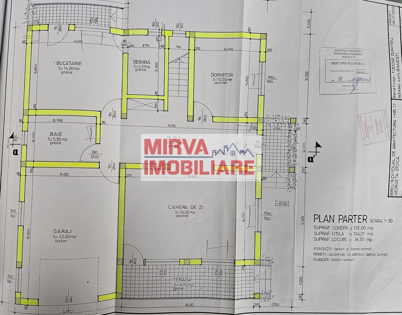 Vilă de vânzare 6 camere – Bănești | Exclusivitate Mirva Imobiliare - Schiță 82