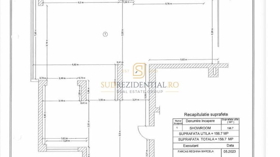 Spațiu 610 mp, ideal clinică sau sală fitness, Turnu Magurele, Berceni - Schiță 13