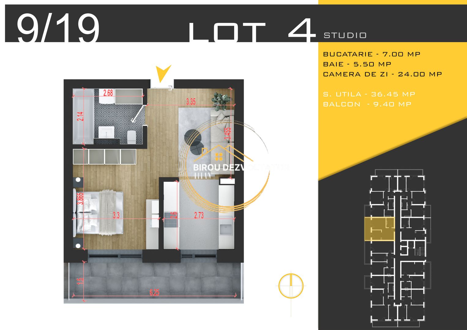 Dezvoltator Investitie Pallady metrou Teclu Ansamblu de top PRESALE - Schiță 2