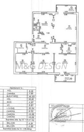 Apartament 4 camere zona Steaua - Schiță 9