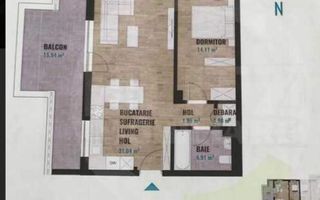 Apartament 2 camere, 53 mp + terasă 16 mp, Zona Nicolae Steinhardt - Poză 11