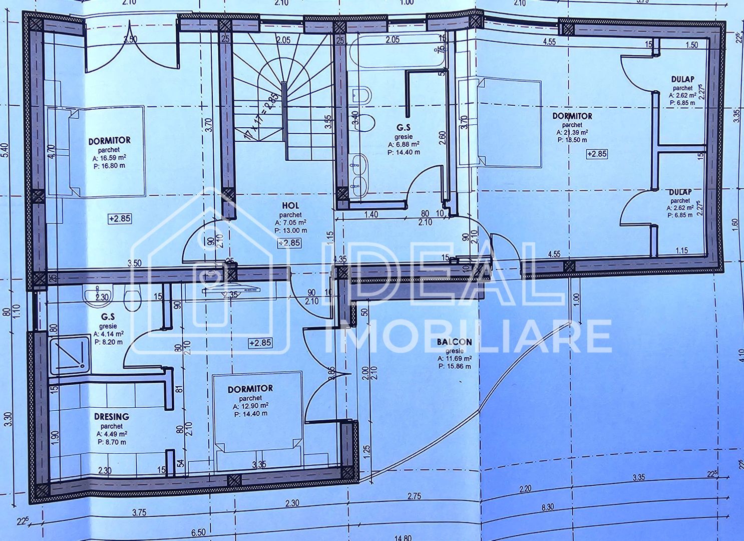 Casa Individuala Moderna cu 5 camere si 668 mpu curte, in Cristian - Schiță 8