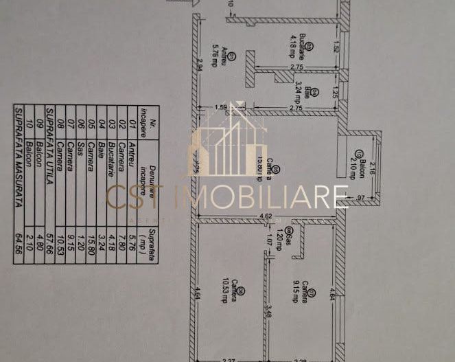 Aparatement 4 camere , Judetean - Poză 8