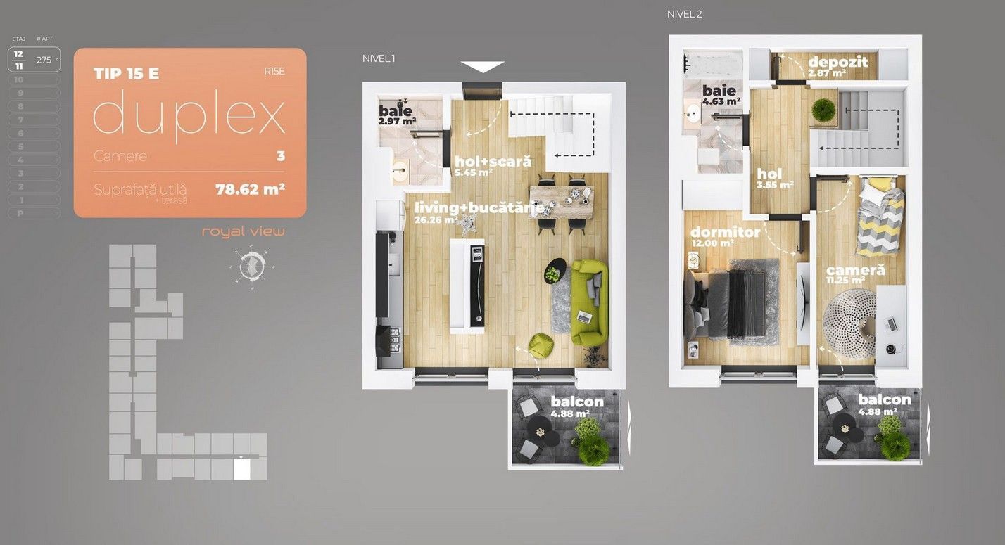 Duplex 3 camere I Piata Sudului I metrou - Poză 12