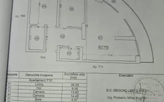 3 camere I White Tower I vedere panoramica I terasa 27 mp I et 7 - Schiță 34