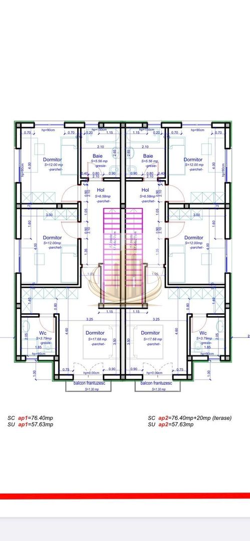 Casa in stil mediteranean, ultrafinisată 5 camere, 3 bai + curte. - Schiță 37