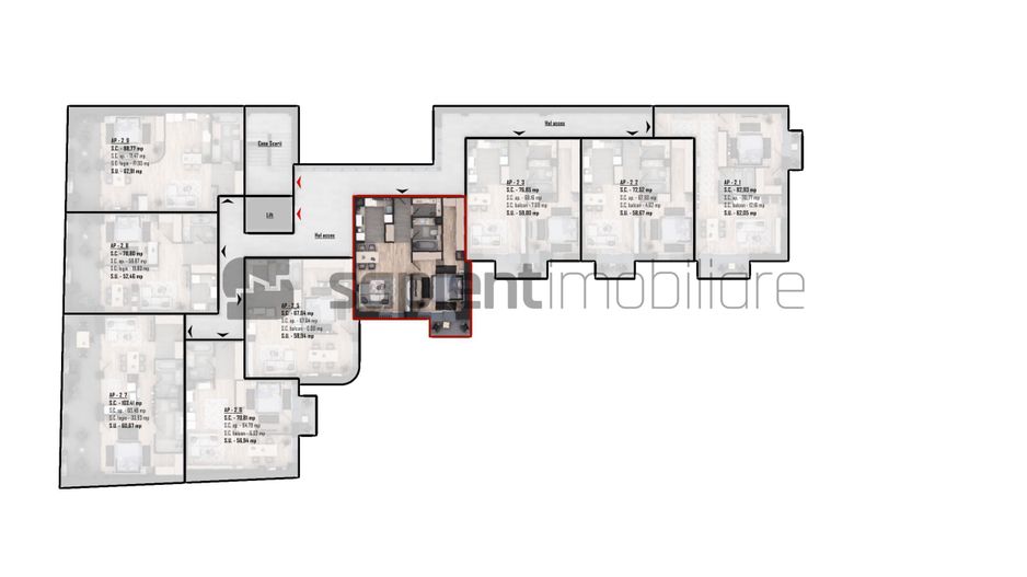 Apartament nou, modern cu 2 camere - Ultracentral -  Cuza Voda - Poză 7