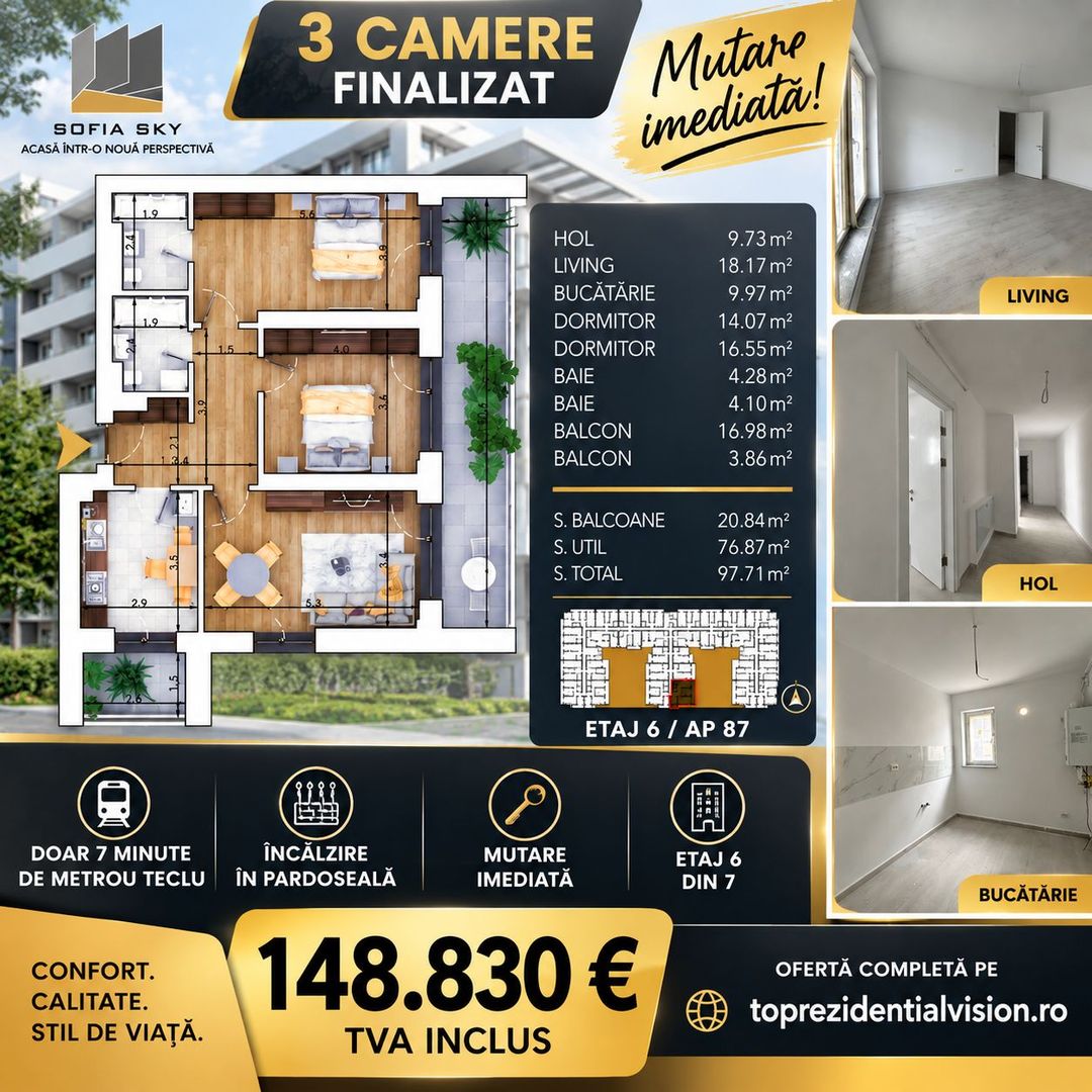 3 Camere/ Drm. Gura Ariesului/ Gata De Mutare! - Poză 1