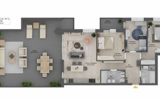 Penthouse  LA CHEIE, bloc nou, Sibiu,Kaufland - Schiță 4