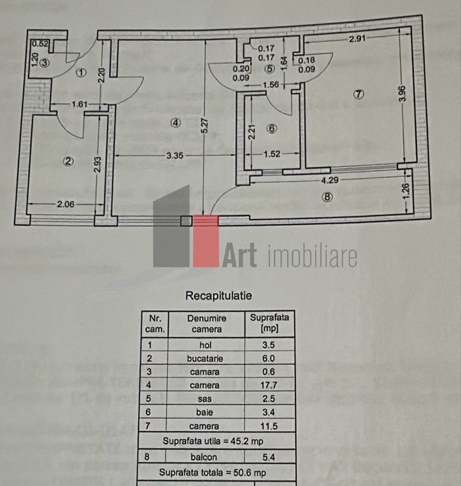 Apartament cu 2 camere de vanzare-Gorjului - Poză 7