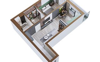 Apartament 2 camere NOU 65 mp Copou 112000 euro MUTARE IMEDIATA - Poză 5