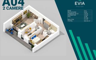 Apartament 2 Camere, PEMIUM,Smart Home,Incalz.pardoseala,PalladyMetrou - Poză 9