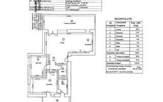 Vanzare - apartament - penthouse 3 camere + 2 terase - Avalon Estate-Pipera - Schiță 15