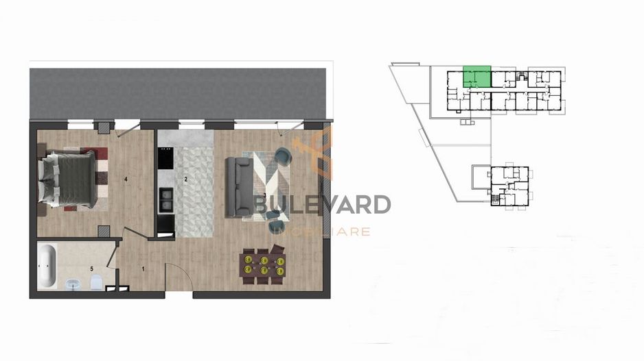 Apartament 2 camere cu CF in cartier Europa! - Poză 4