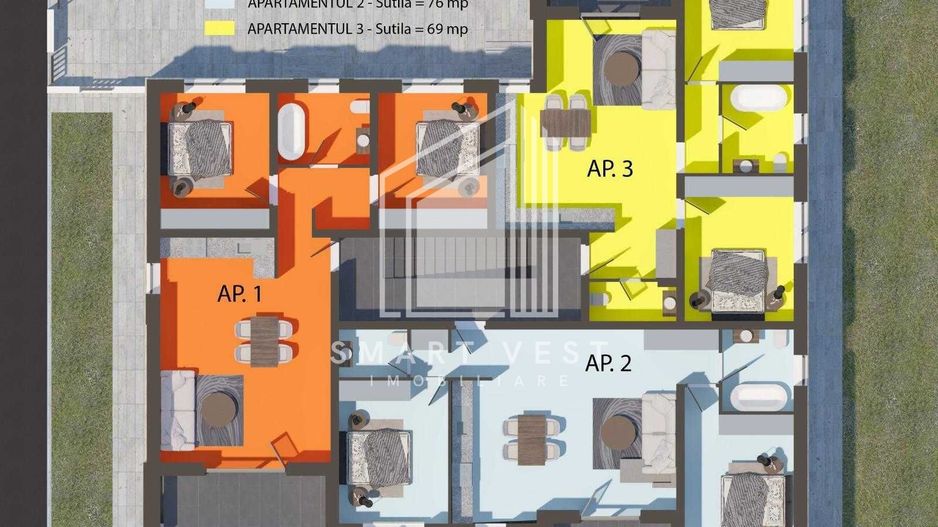 Apartament 3 camere | Etaj 1 | Zona Unirii - Poză 15