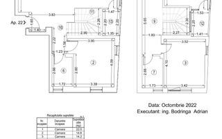 Duplex 4 camere | 2 locuri parcare Baneasa-Herastrau - Schiță 23
