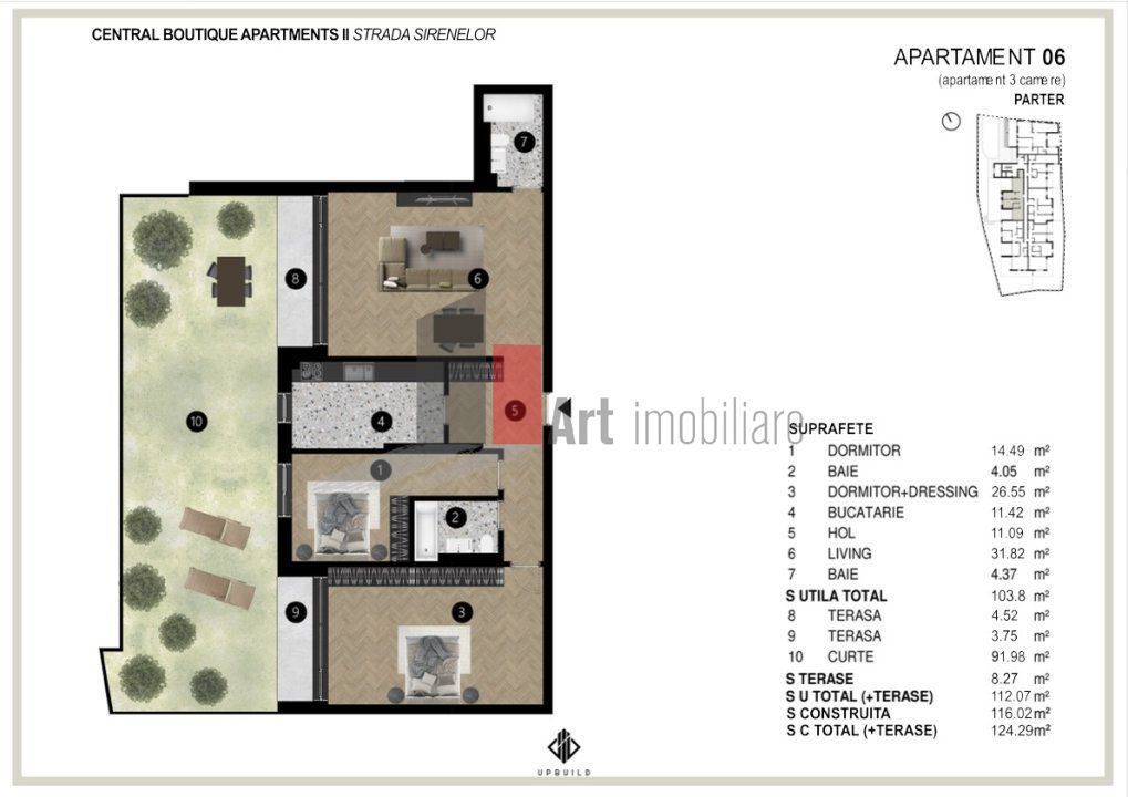 Apartament de 3 camere superb in Uranus - Poză 11