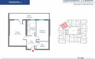 MUTARE IMEDIATA -2 Camere | 66.5 mp | Bloc Nou | Metrou langa bloc | Militari - Poză 11