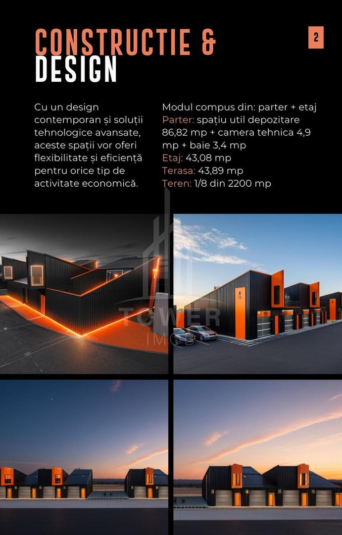 HALE INDUSTRIALE MODERNE ÎN PARCUL INDUSTRIAL SIBIU | 2200mp Teren 200mpu - Poză 5