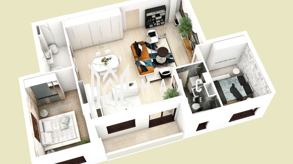 Comision 0% | Apartament 3 camere | Balcon - Poză 1