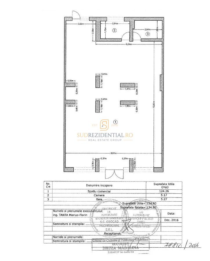 Spatiu comercial 135 mp, Drumul Binelui stradal, Metalurgiei Park - Schiță 12
