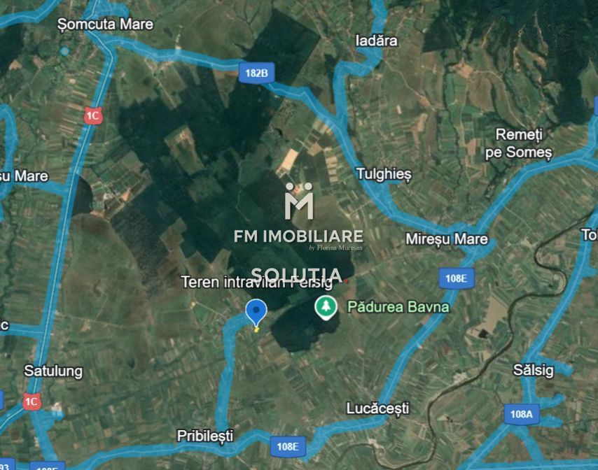 Teren intravilan de vânzare – Fersig, comuna Satulung | 15,7 ari - Poză 3
