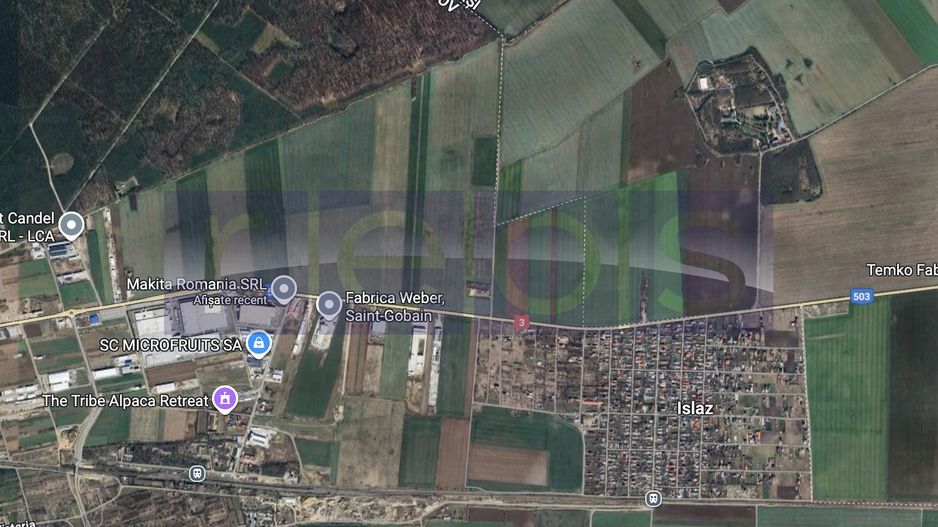 | OPORTUNITATE | DE VANZARE TEREN BRANESTI 41.317 mp DESCHIDERE 85 m - Poză 1