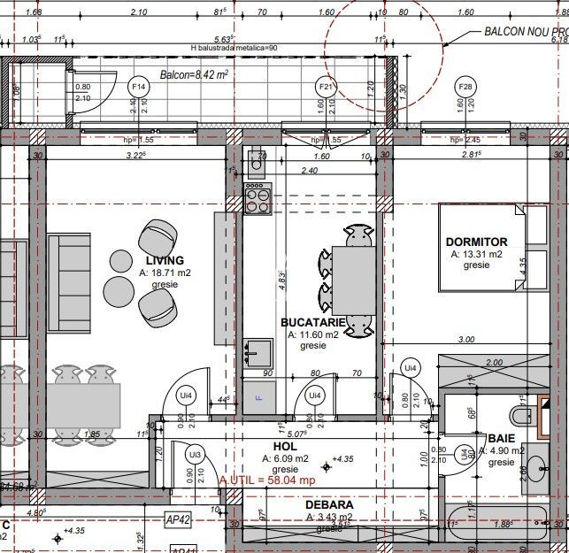 Apartament 2 camere, Dedeman, Sibiu - Schiță 7