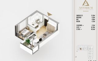 GARSONIERA IN PROIECTUL ASTORIUM LIFE / LOCUINTA SAU INVESTITIE! - Poză 1