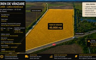 TEREN 45.000 MP | PUZ APROBAT | 156 M FRONT DN11 | PREJMER - BRASOV - Poză 7