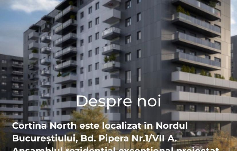 Apartament cu 3 camere in complexul rezidențial Cortina North - Poză 1