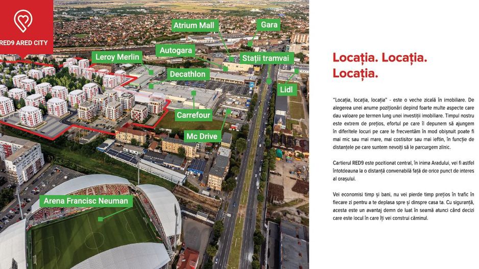 Teren pentru construcție de case, în ARED CITY. - Poză 5