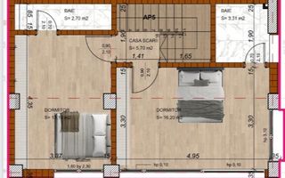DUPLEX  3 Camere**TERASA+ CURTE**Bloc boutique***NOU// DOMENII - Poză 19