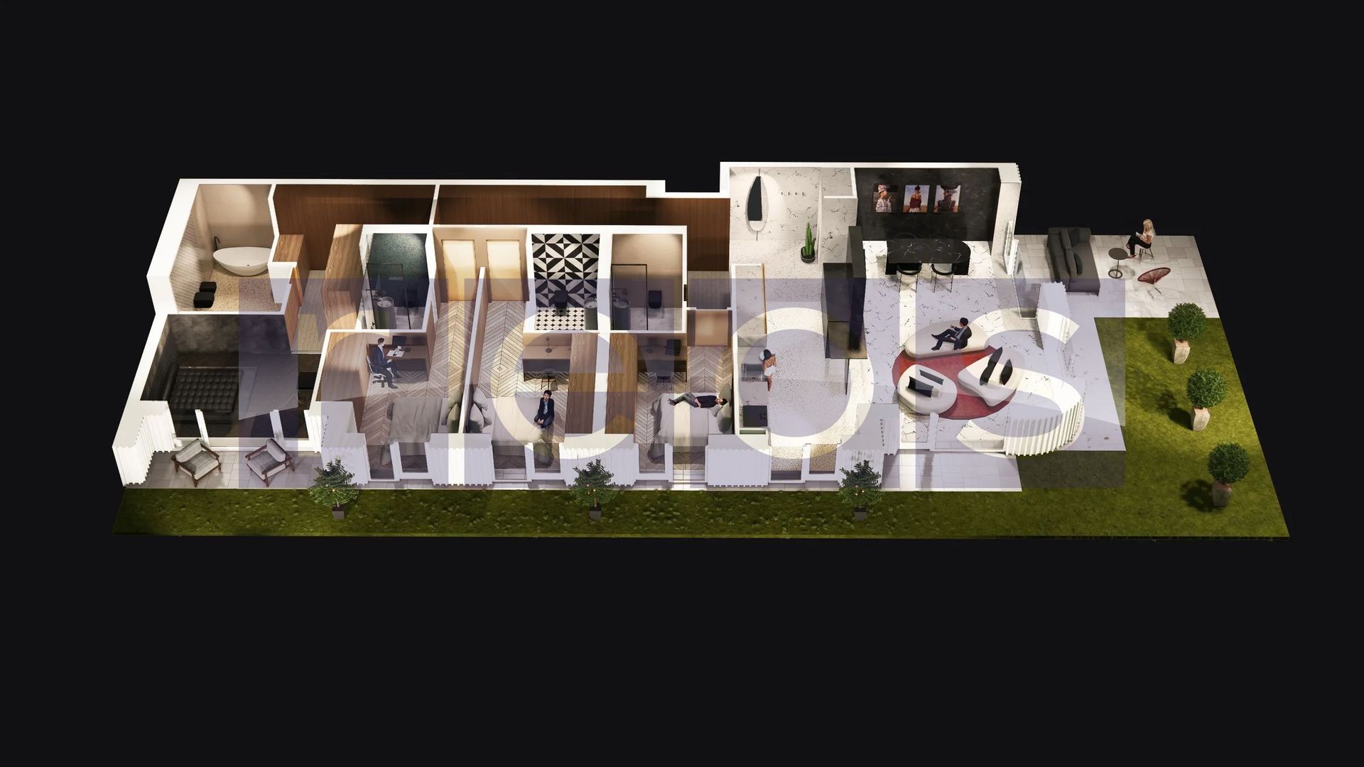 APARTAMENT ULTRAFINISAT | COMPLEX PREMIUM | 221MP-TERASA 114MP - PIPERA - Schiță 14